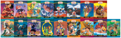 The complete animated series features 17 titles, each sold separately.